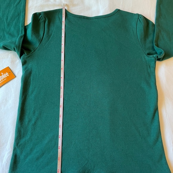 Gymboree Girls Long Sleeve Tee Green Size 8 Rocking Horse Appliqué NWT Holiday - Picture 5 of 7